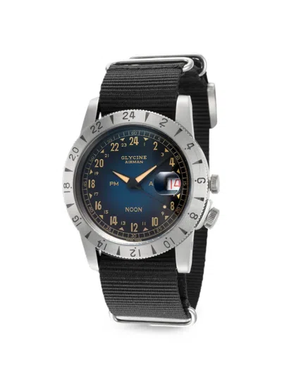 Glycine 에어맨 눈 퓨리스트 40mm 시계 In Black