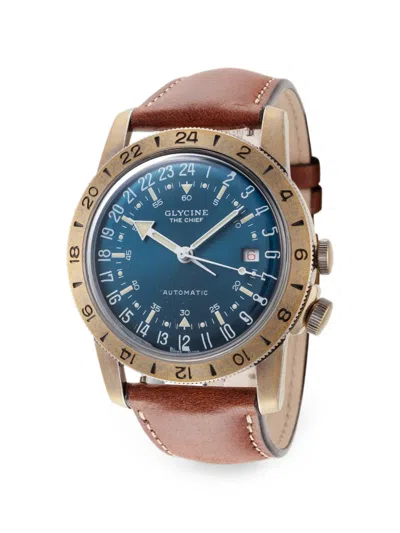 Glycine 에어맨 더 치프 40mm 시계 In Brown