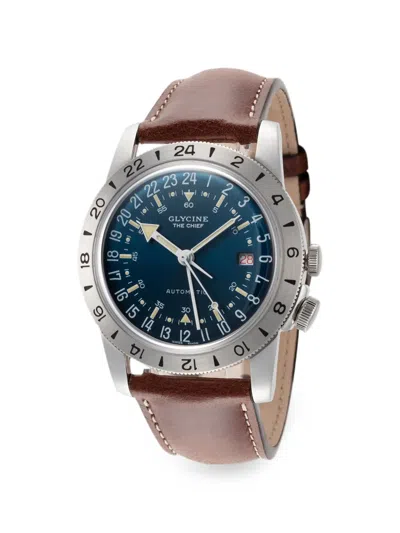 Glycine 에어맨 더 치프 40mm 시계 In Brown