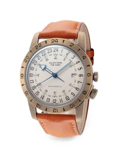 Glycine 에어맨 더 치프 40mm 시계 In Brown