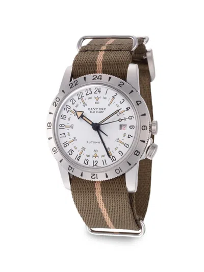 Glycine 에어맨 더 치프 40mm 시계 In Brown