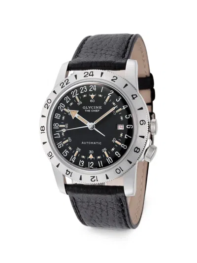 Glycine 에어맨 더 치프 퓨리스트 40mm 시계 In Black