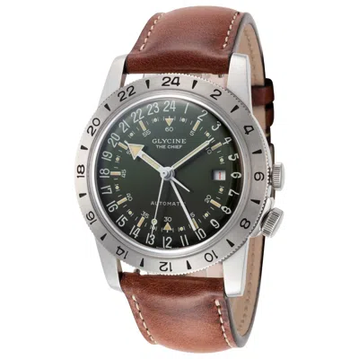 Glycine Airman Vintage Gmt Men's Watch In Brown