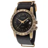 Glycine Airman Vintage Noon Men's Watch In Black
