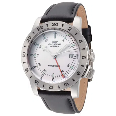 Glycine Airman Worldtimer Gmt Men's Watch In Gray