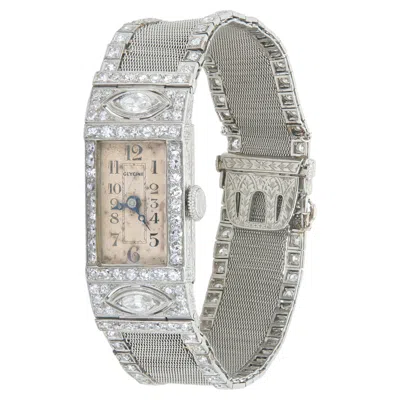 Pre-owned Glycine Antique Art Deco 1920s  5.40 Carat Diamond Watch In Multiple