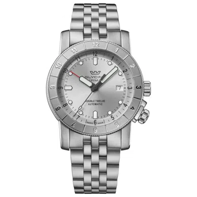 Glycine Ariman Double Twelve Men's Watch In Gray