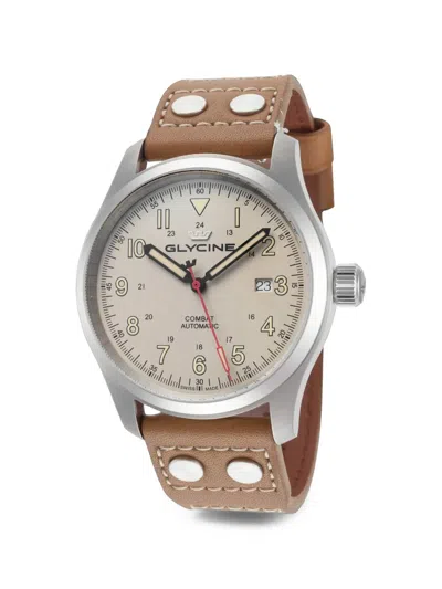 Glycine Combat Field 40mm Watch In Burgundy