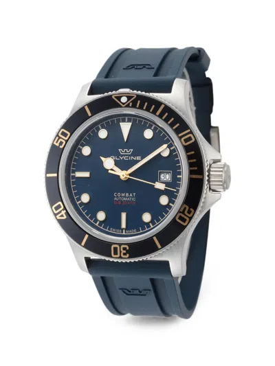 Glycine 콤배트 서브 42mm 시계 In Blue