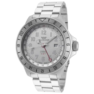 Glycine Combat Sub 46 Gmt Men's Watch In Metallic
