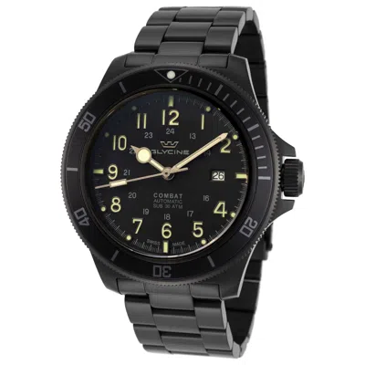 Glycine Combat Sub 46 Men's Watch In Black