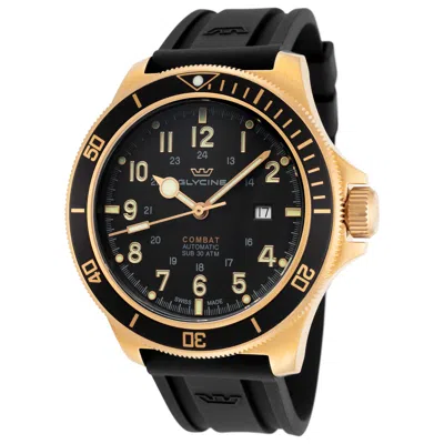Glycine Combat Sub 46 Men's Watch In Black