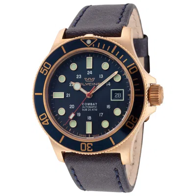 Glycine Combat Sub Bronze Men's Watch In Gold