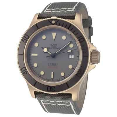 Glycine Combat Sub Bronze Men's Watch In Black