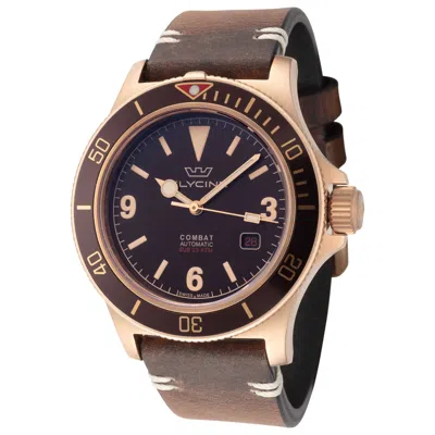 Glycine Combat Sub Bronze Vintage Men's Watch In Brown