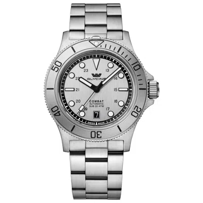 Glycine Combat Sub Sport 42mm Watch In Silver