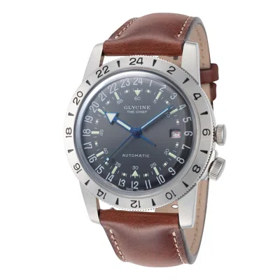Glycine Men's Airman 40mm Automatic Watch In Brown