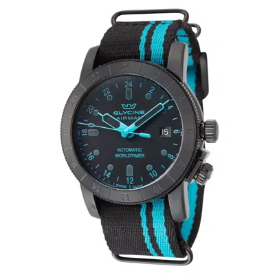 Glycine Men's Airman Purist 42mm Automatic Gmt Watch Gl0494 In Black