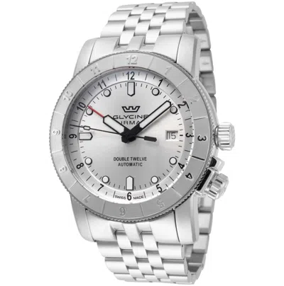 Glycine Men's Ariman Double Twelve 42mm Automatic Watch In Metallic