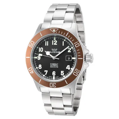 Glycine Men's Combat Sub 42 42mm Automatic Watch In Purple