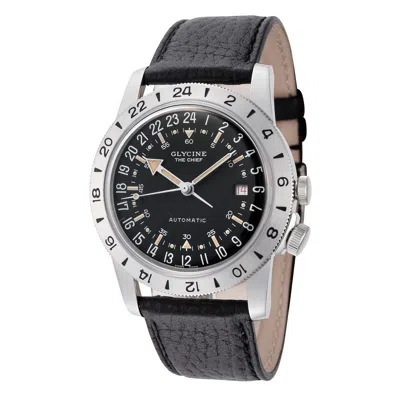 Glycine Unisex Airman The Chief Purist 40mm Automatic Watch In Black