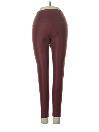Pre-owned Glyder Active Pants In Burgundy