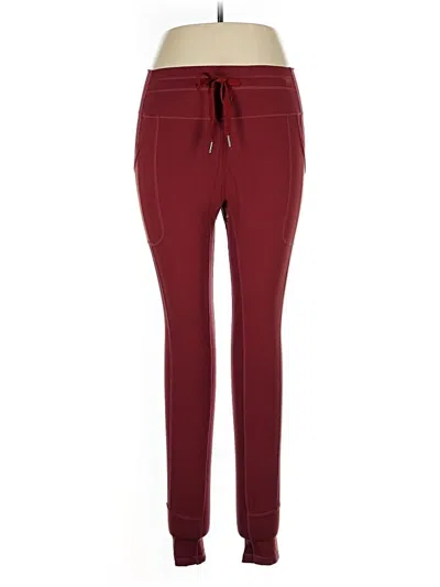 Pre-owned Glyder Active Pants In Burgundy
