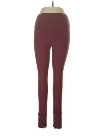 Pre-owned Glyder Active Pants In Burgundy