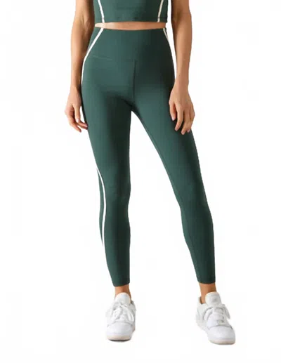 Glyder Apex High Waist 7/8 Legging In Forest/oatmilk In Green