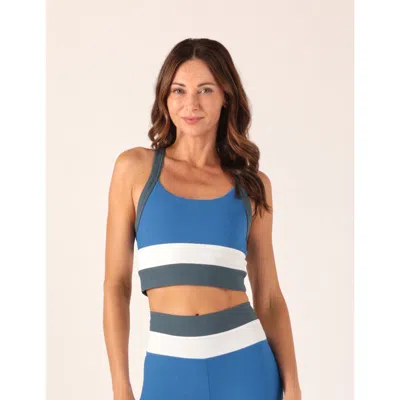 Glyder Arabesque Bra In Blue