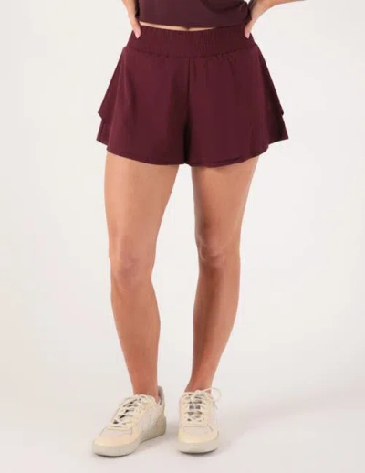 Glyder Breeze Fit Short In Burgundy
