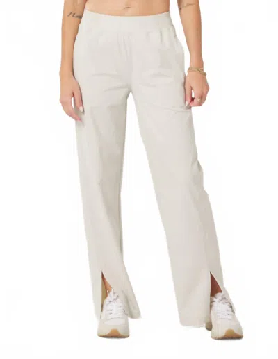 Glyder Charlotte Relaxed Pant In Oatmilk In White