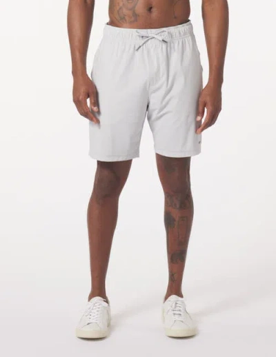 Glyder Court Short 7.5" In White