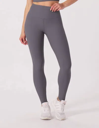 Glyder Directional High Waist Legging In Carbon In Gray