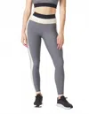 Glyder Directional Legging In Carbon, Oatmilk, And Black In Gray