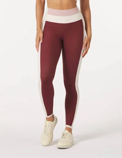 Glyder Directional Leggings In Chestnut/oatmilk/adoberose In Brown