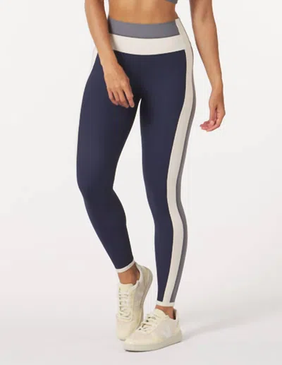 Glyder Directional Leggings In Navy/carbon/oatmilk In Blue