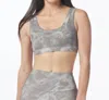 Glyder Ease Lava Dye Bra In Silver Fog In Gray