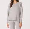 Glyder Elevated Knit Crew Sweater In Ash Grey In Gray