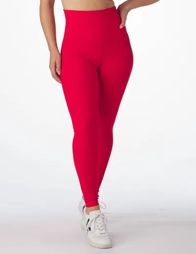 Glyder Extra High Waist Power Legging In Cherry