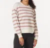 Glyder Laid Back Long Sleeve Crew In Oatmilk / Mocha