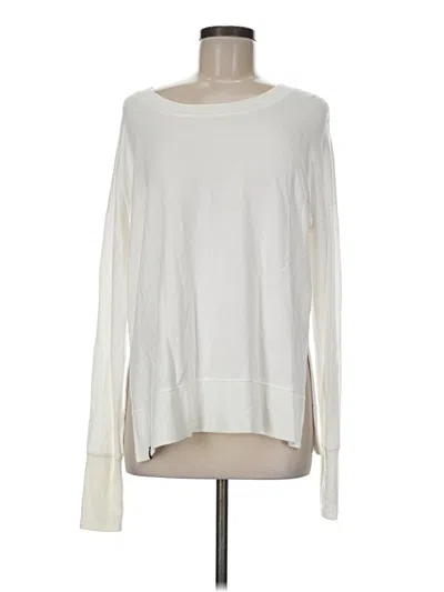 Pre-owned Glyder Long Sleeve Top Ivory Boatneck Tops