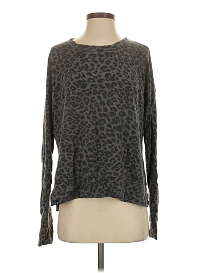 Pre-owned Glyder Long Sleeve T-shirt In Gray