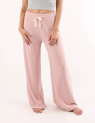 Glyder Luxury Cloud Fleece Pant In Adobe Rose In Pink