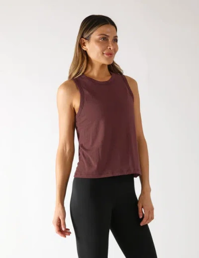 Glyder Minimalist Muscle Tank In Brown