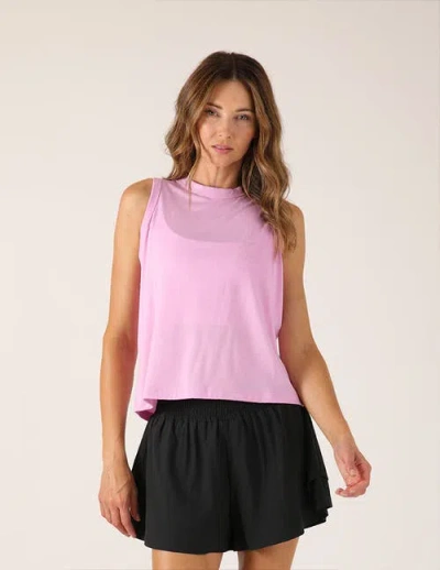 Glyder Minimalist Muscle Tank In Pink