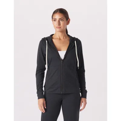 Glyder On The Go Lightweight Zip Up Hoodie In Black