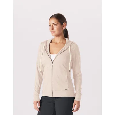 Glyder On The Go Lightweight Zip Up Hoodie In Brown