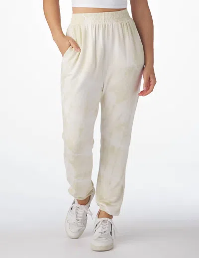 Glyder Powder Stripe Jogger In Oatmilk In Neutral