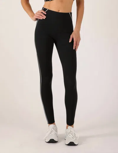 Glyder Power Stride Leggings In Black/white